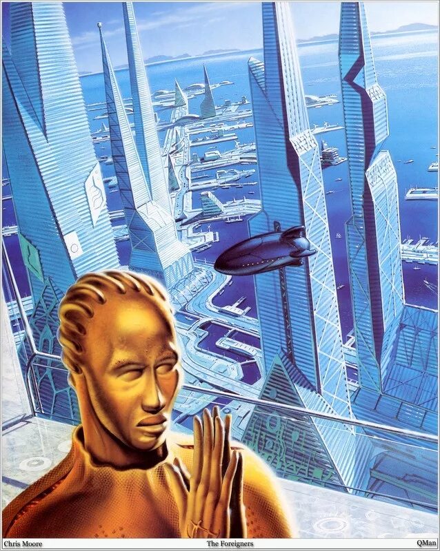Картина будущего. Художник Мур Крис. Крис Мур (Christopher Norton Moore). Искусство в будущем. Будущее живопись.