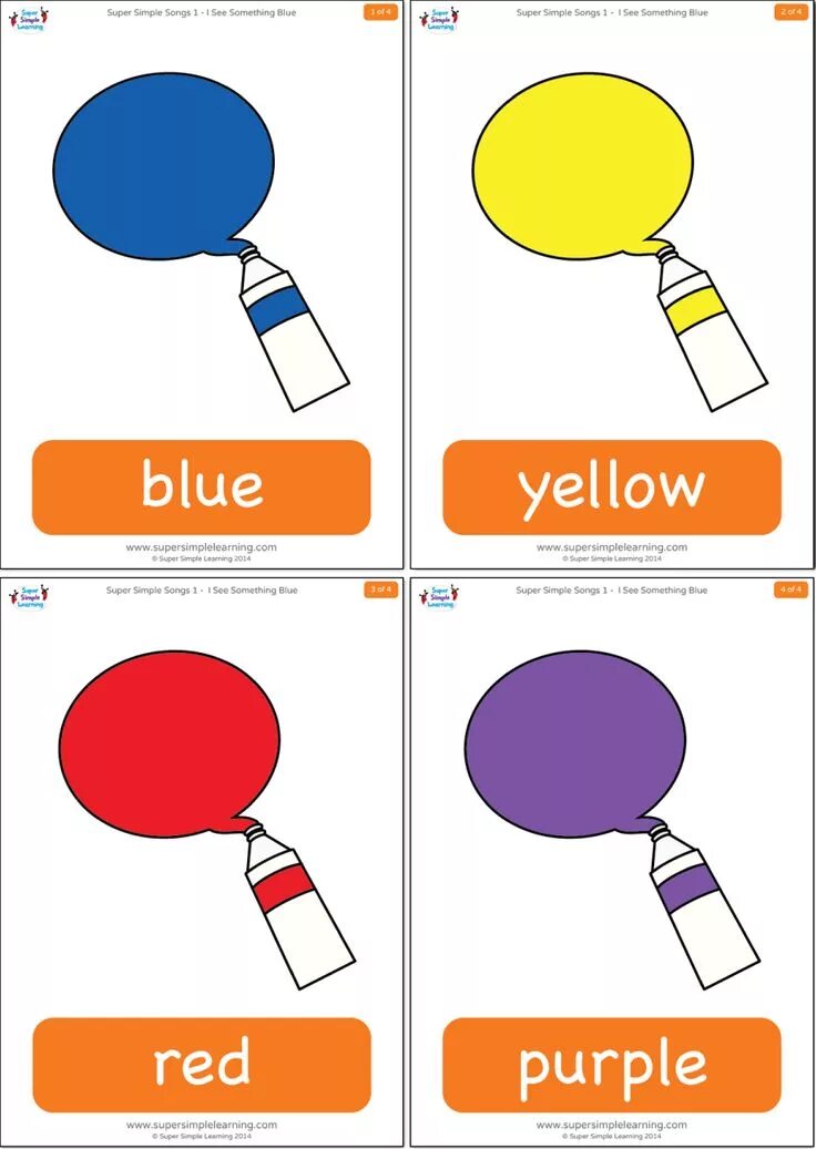 Цвета Flashcards. Super simple Learning. Super simple Flashcards. Color Flashcards for Kids.