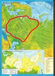 Где находится европейская равнина на карте