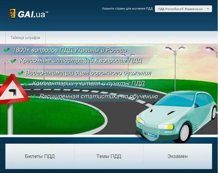 Тест пдд по темам. Программа на которой сдают ПДД В ГАИ.