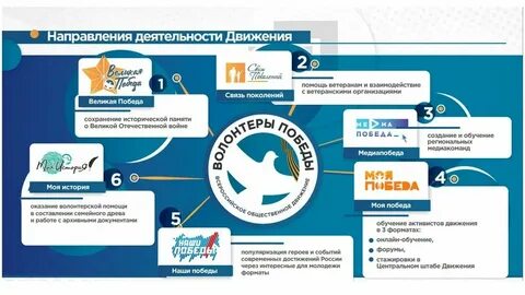 Основные направления деятельности движения первых
