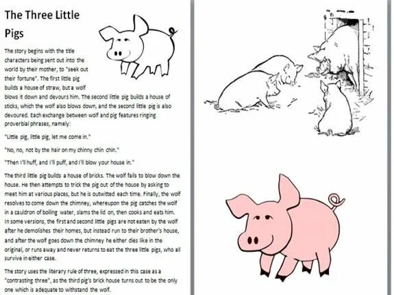 Сигма свинка шакалит текст. Рассказ на английском языке the three little Pigs. Three Pigs with story. Three little Pigs short story. The 3 little Pigs комикс.