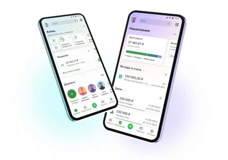 Телефон с установленным сбербанком