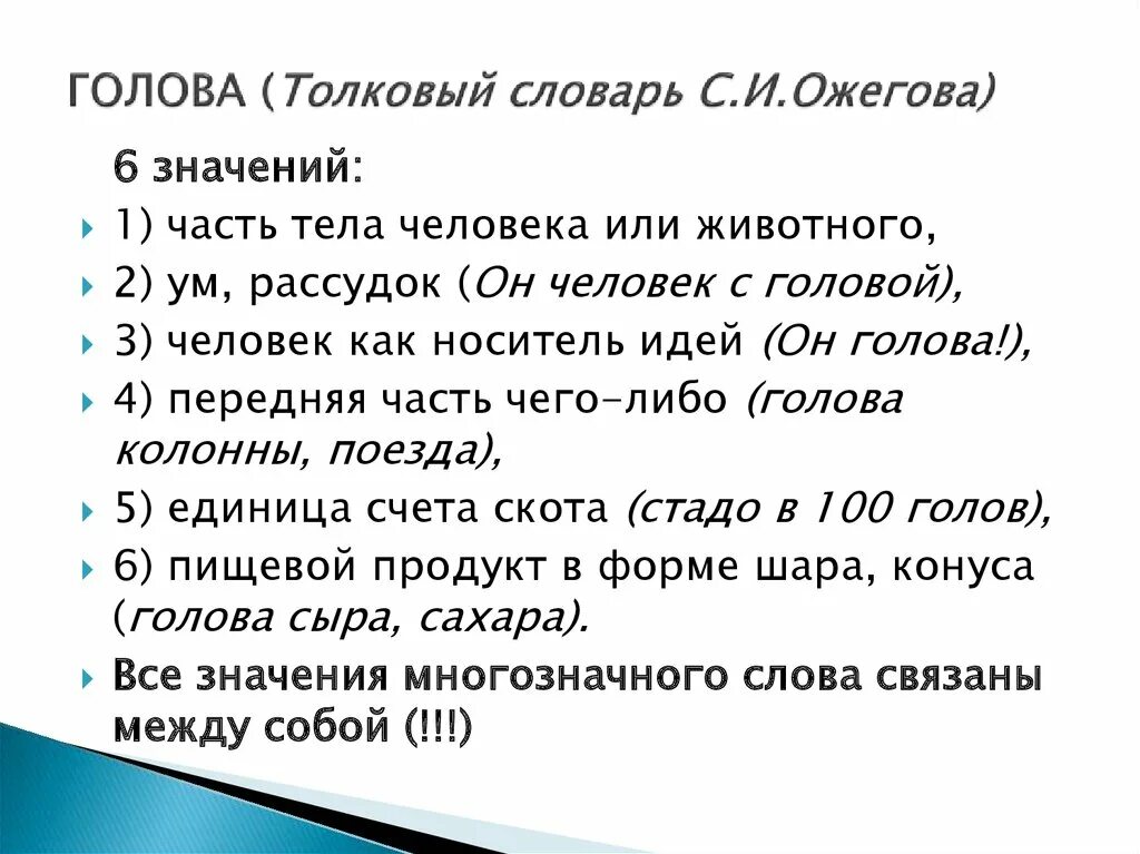 Толковый словарь 5 слов