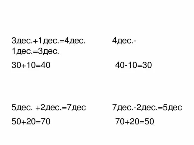 Вычисли 5 дес 2 дес. 2 дес. 7 дес. - 2 дес. =. 5с 7 дес. 207 2 дес.
