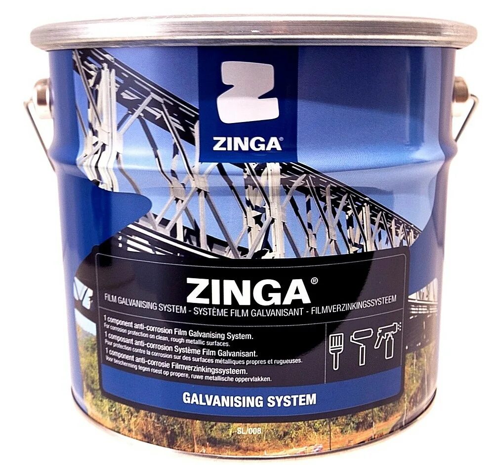 Оцинкованная краска Zinga. Тонкопленочное цинковое покрытие Zinga. Краска цинк Zinc. Цинкосодержащая краска для металла.