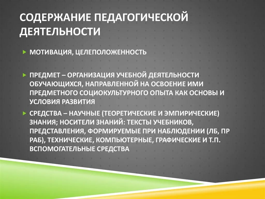Предметное содержание образовательного. Целеположенность в пед деятельности. психология педагогической деятельности и личности учителя. предметное содержание это в педагогике. в чем проявляется коллективный характер педагогической деятельности.