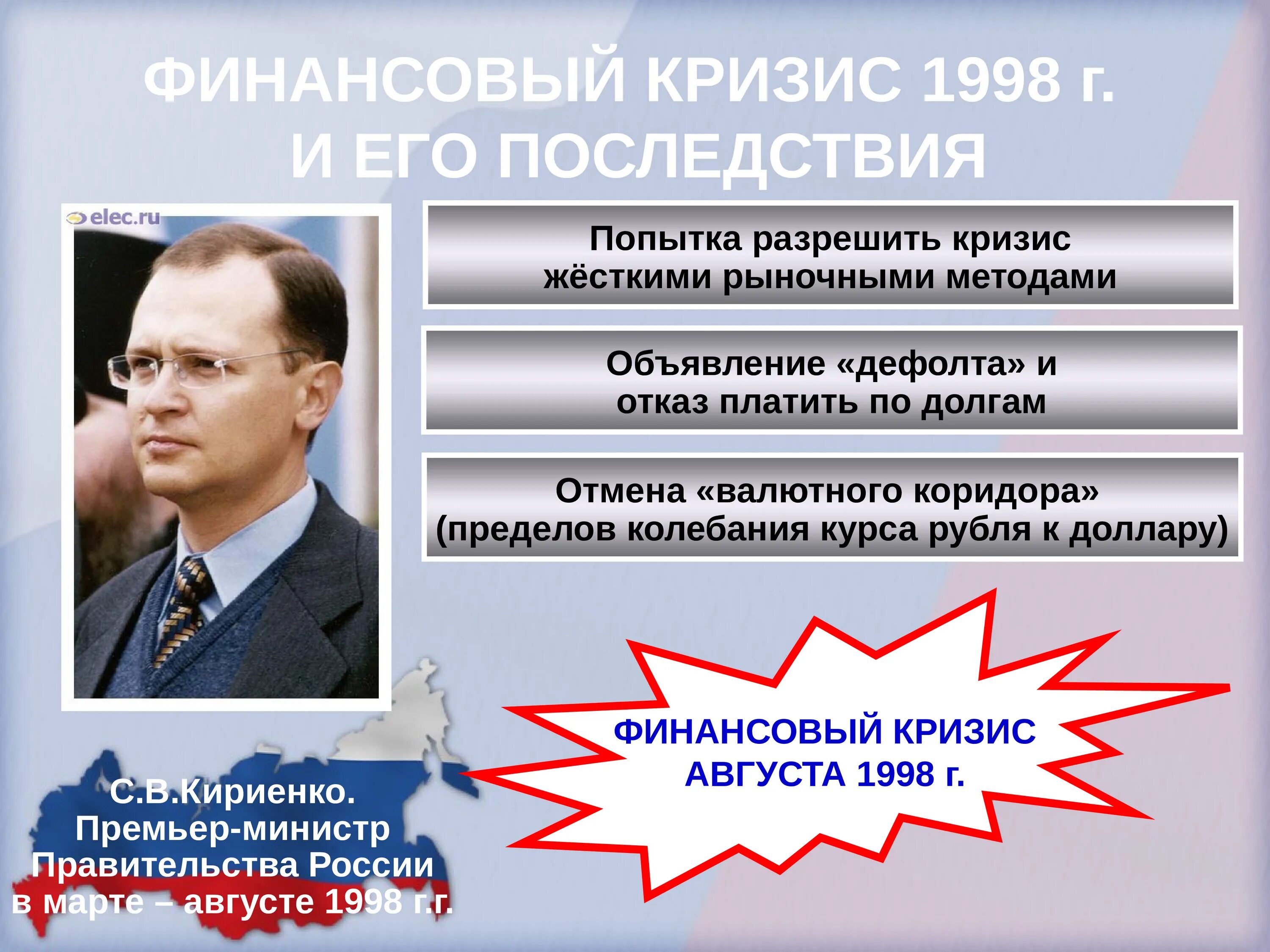 Финансовый кризис дефолт рф. Кириенко 1998. Экономический дефолт 1998 Кириенко. Дефолт в России 1998 Кириенко. Дефолт в августе 1998.