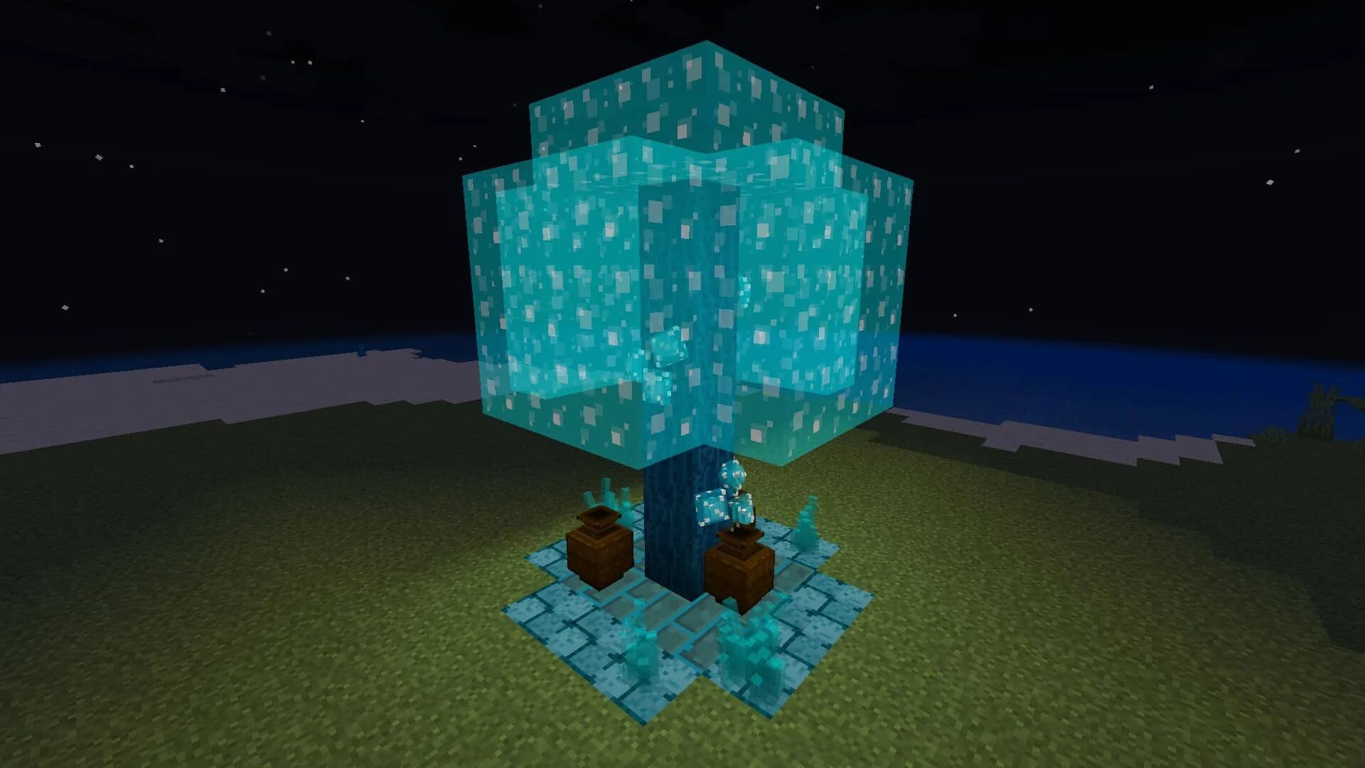 1. Мод на свечение. Подсветка в майнкрафте. 12. Блок glowstone.