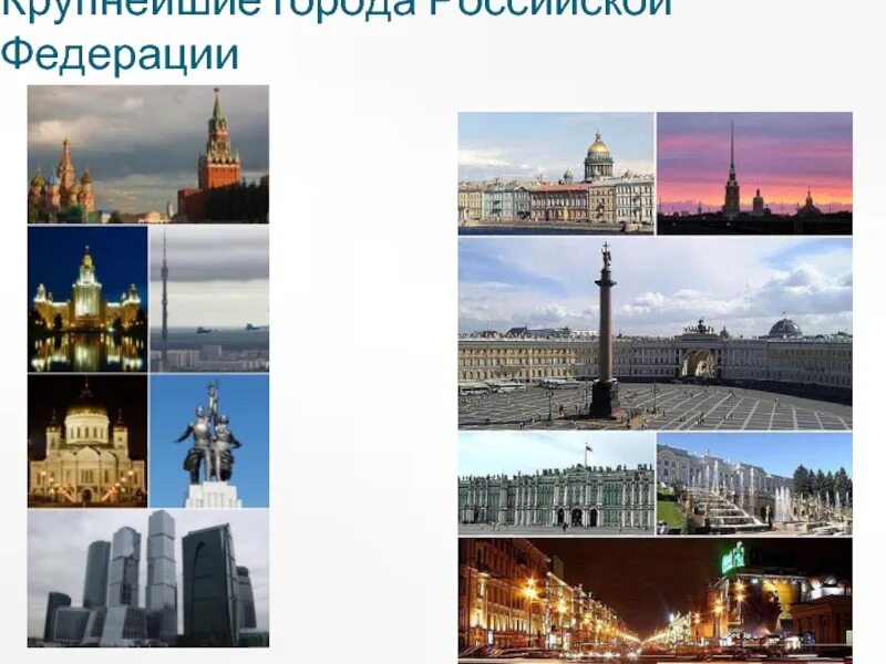 Все большие города россии. Главные города России. Важнейшие города РФ. 3 Российских города. Важные города РФ 4 штуки.