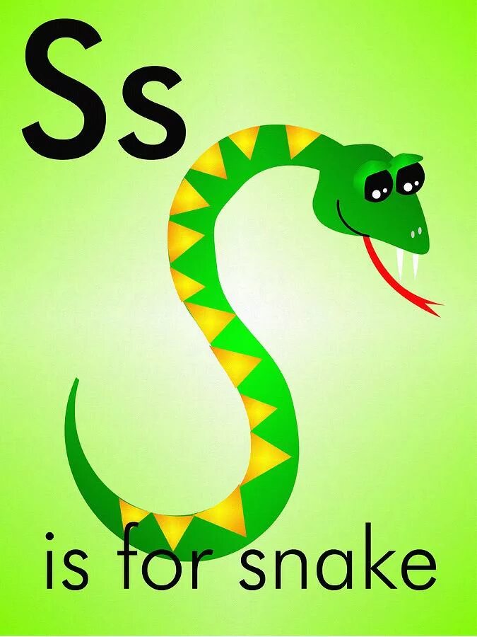 Буква s Snake. Змея на английском. Буквы змеи. Карточка змея.