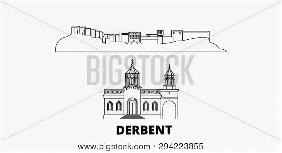 Дербент рисунок карандашом