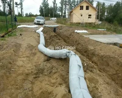 Дренаж участка без щебня