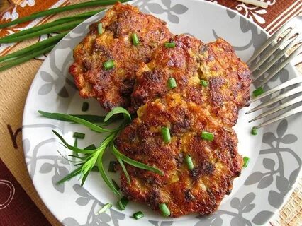 Котлеты из печени с кабачком