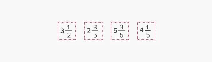 A mix of numbers and symbols. Mixed number. Add Mixed number. 1.4 In Mixed numbers. Write 19/14 as a Mixed number.