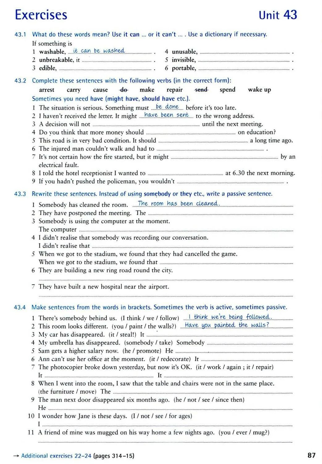 Instead of using somebody