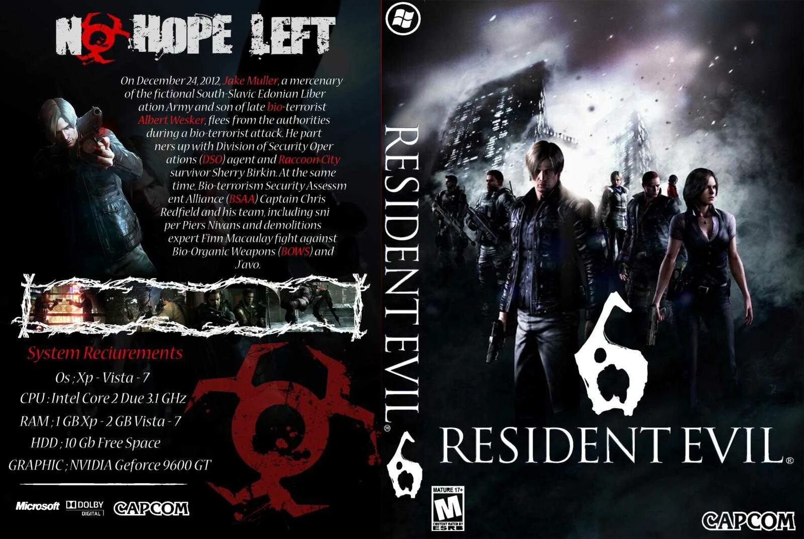Resident evil характеристики