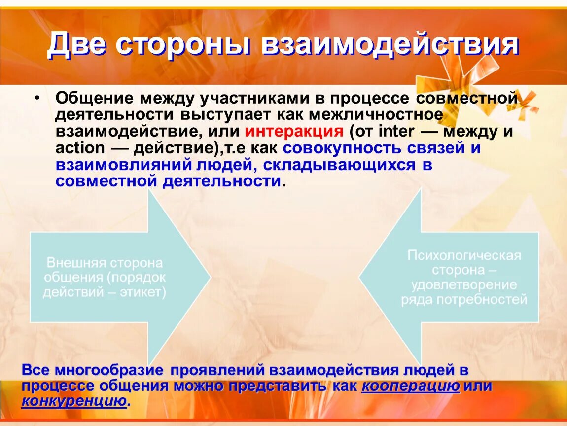 Две стороны взаимодействия. Стороны взаимодействия в общении. Деятельность общение взаимодействие. Общение как взаимодействие интеракция. Позиции взаимодействия в общении