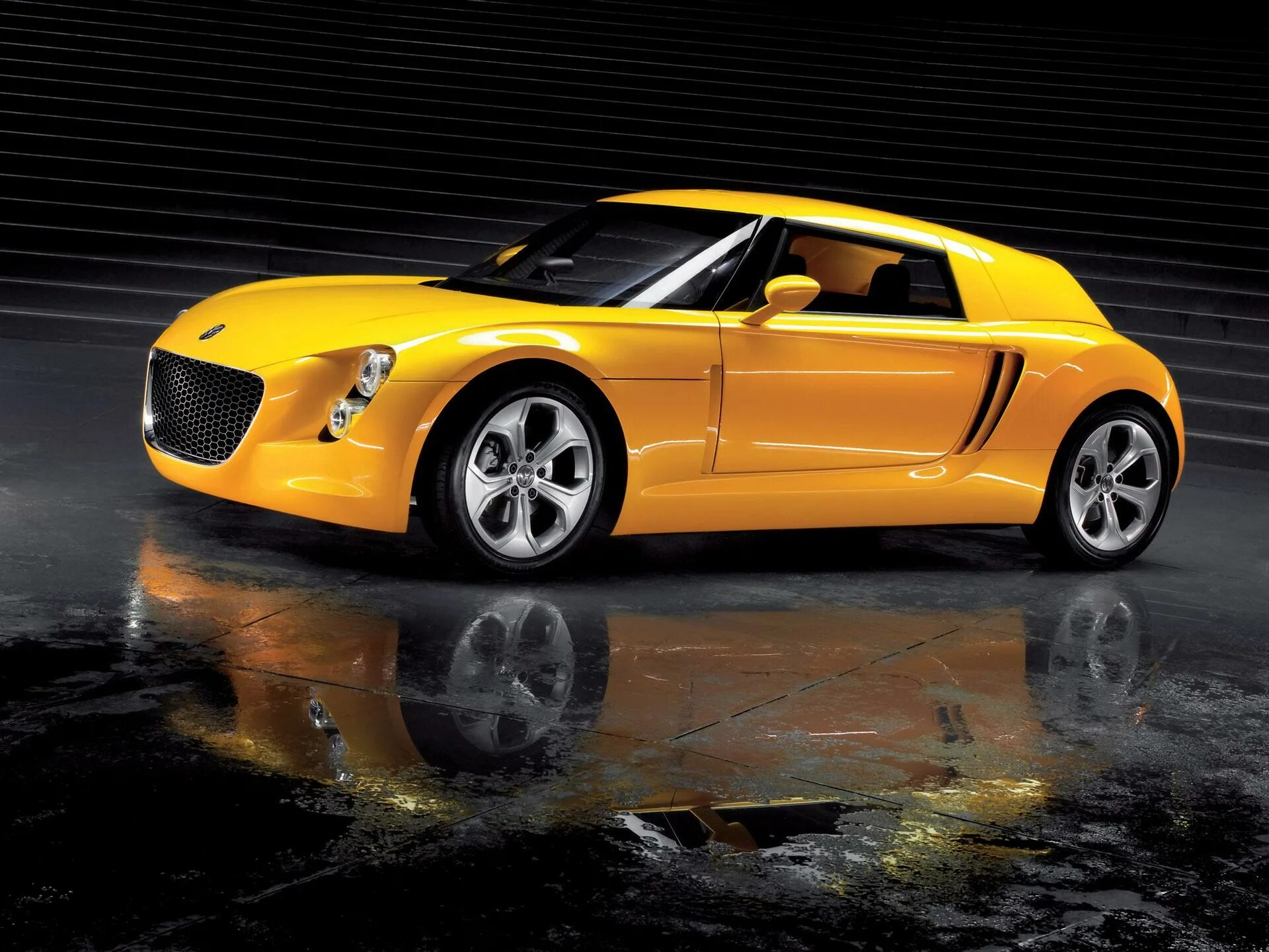 Машин маш 3. Volkswagen Concept 2005. Фольксваген ECORACER. Автомобиль 3d. Желтые марки автомобилей.