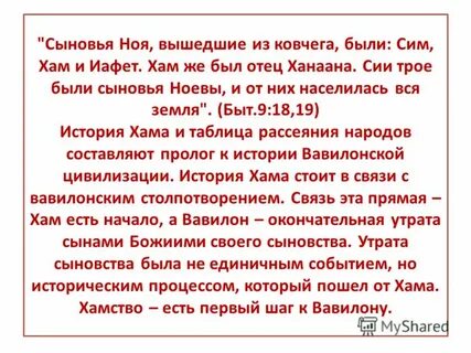Сыновья ноя