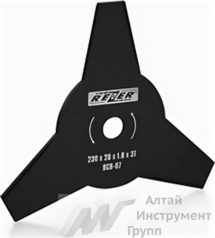 Диск для триммера, 230 х 25,4 толщина 1,6 мм, 4 лезвия// denzel. Диск для бензокосы. 230 25 4. 4 (тип в). Нож мет.