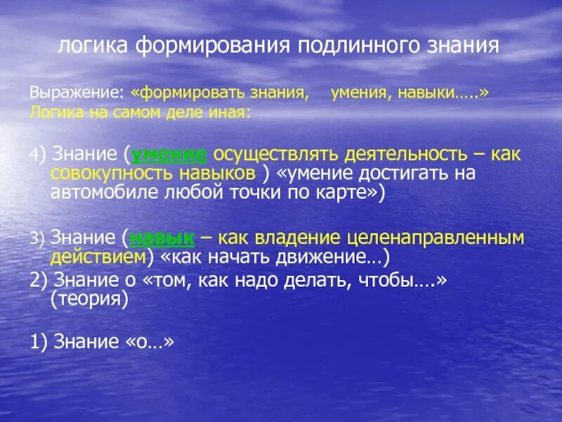 Знание выраженное в доступной. Логика формирования знаний, умений и навыков. Формируемые логические умения. Знания умения логика. Знания и умения из логики.