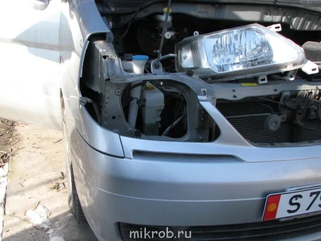 Как снять бампер ниссан серена Nissan Serena c26 20S замена бампера от Highway Star Nissan Serena Mk IV (C26)