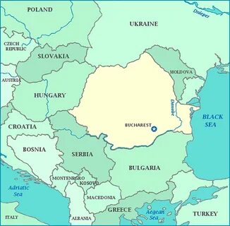 Румыния на карте
