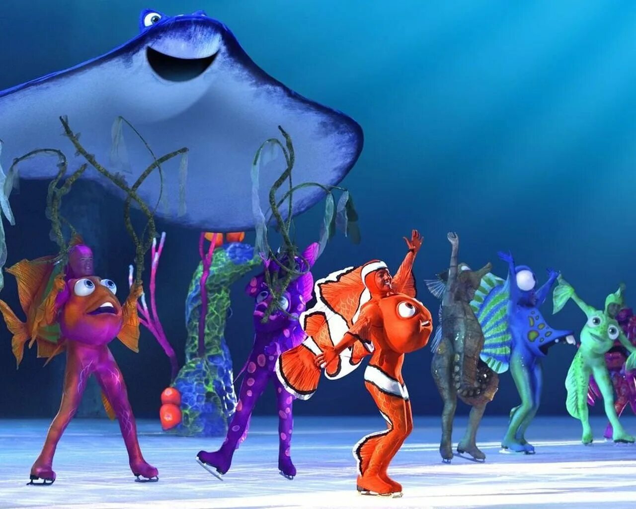 В пои немо. Сэнди планктон в поисках Немо. Ледовое шоу Дисней Немо. Finding Nemo Disney on Ice. Дороти Немо.