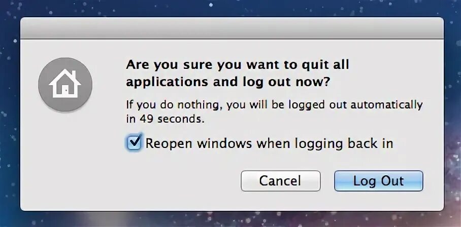 Macos reopen Windows when logging back in.