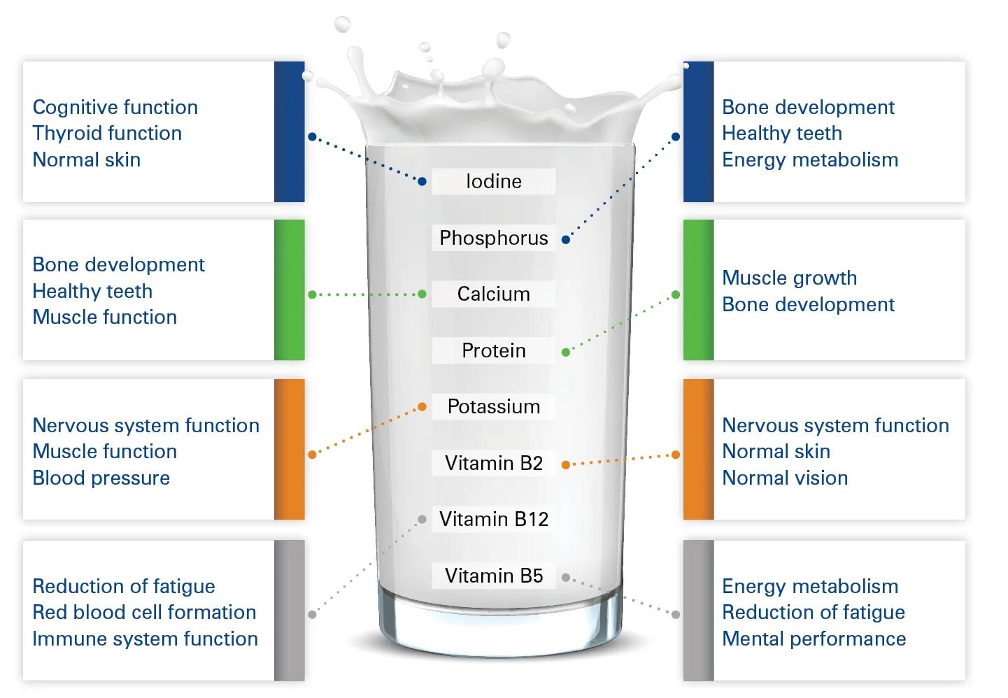 There are some milk in the glass. Milk nutrients. Components of Milk. Milk nutritional value. Composition of Milk.