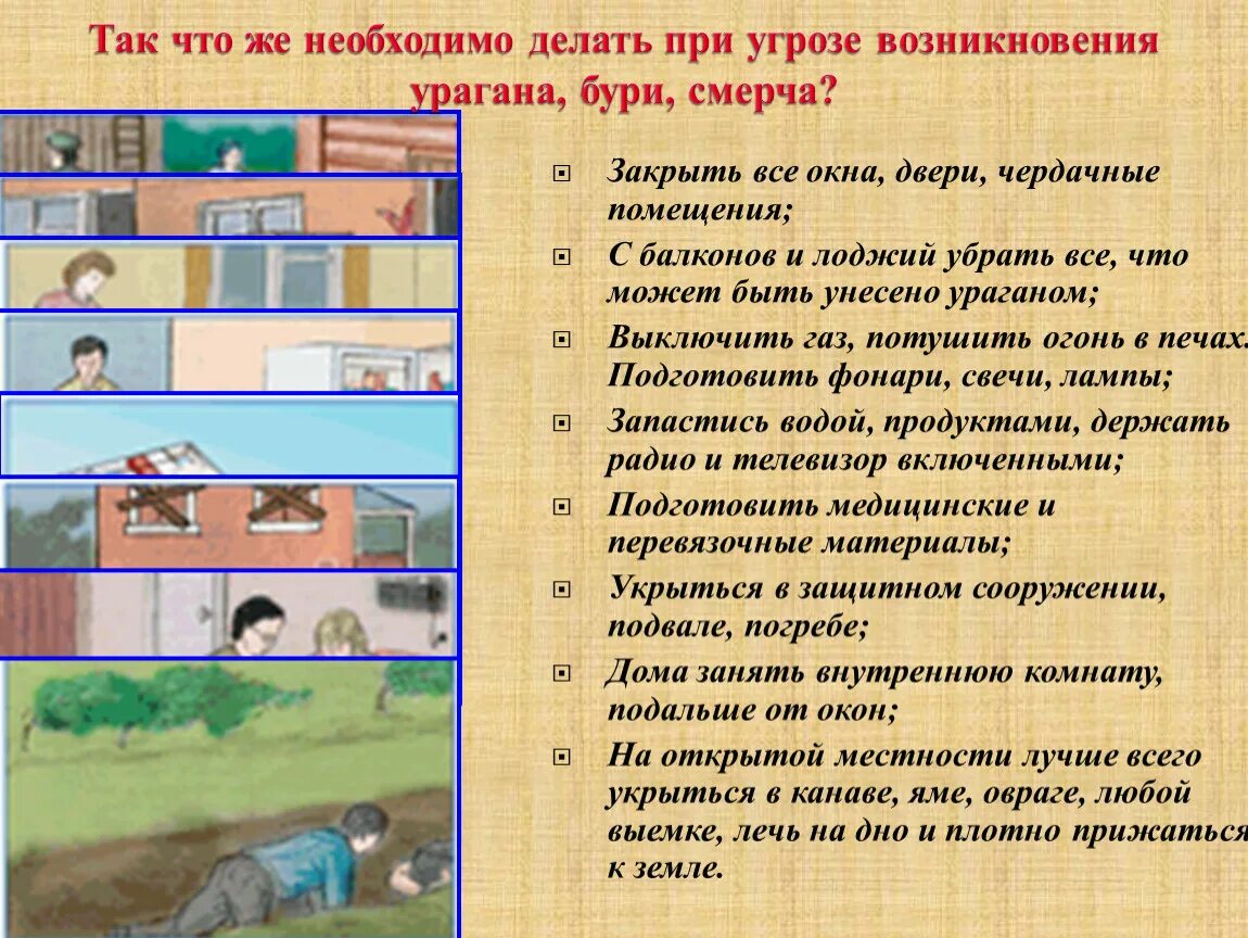 Безопасное действие при урагане смерче. Алгоритм поведения при смерче. Правила поведения при урагане. Что делать при кграгаане. Алгоритм действий при урагане.