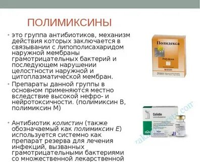 Антибиотики таблетки список