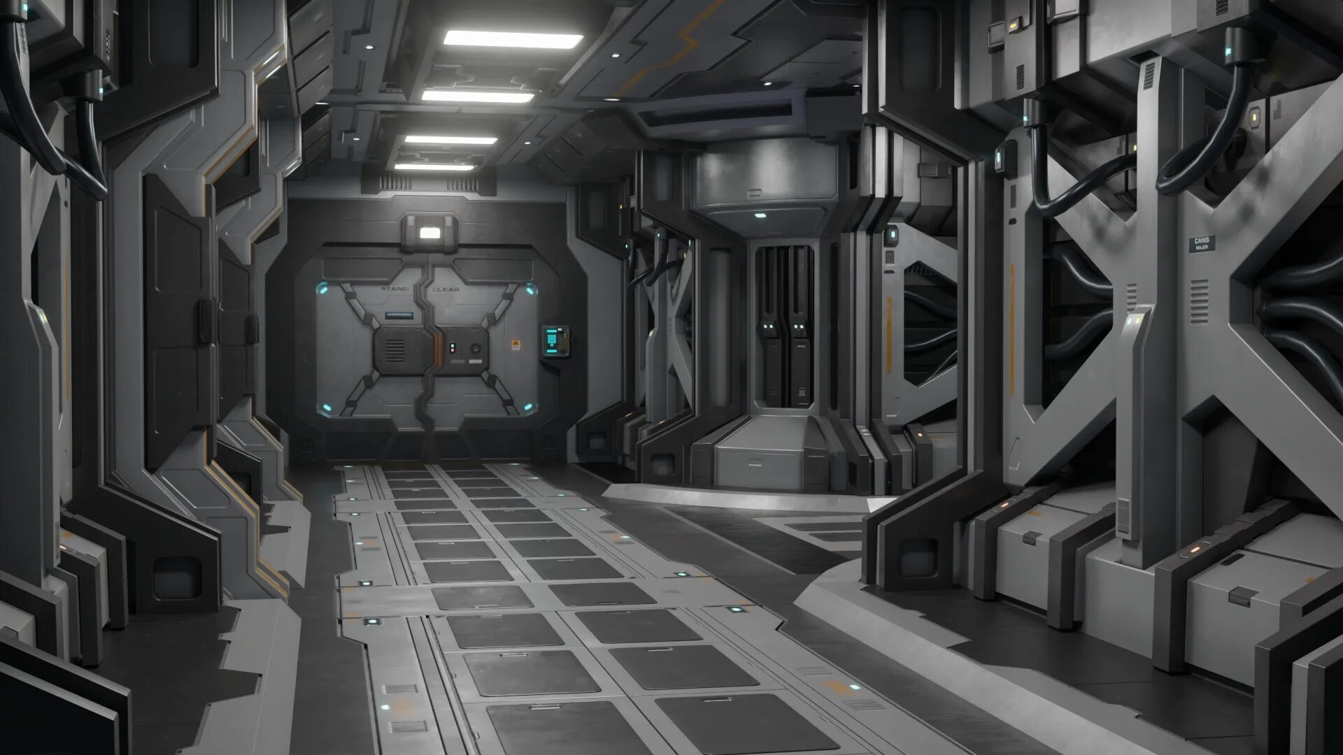 Тв sci fi на сегодня. Sci-Fi Modular Corridor. Sci Fi Corridor. Sci-Fi Corridor 3d. Футуристический интерьер.