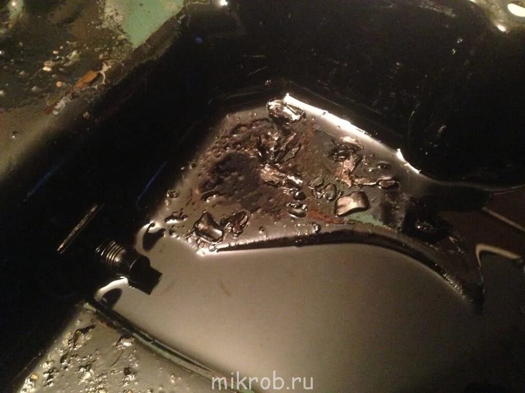 Стружка в поддоне двигателя. Стружка в поддоне двигателя