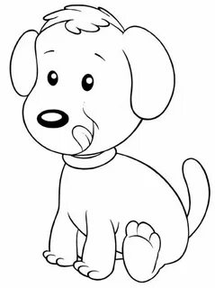 coloriage chien ligne Dog coloring page, Coloring pictures, Animal coloring page