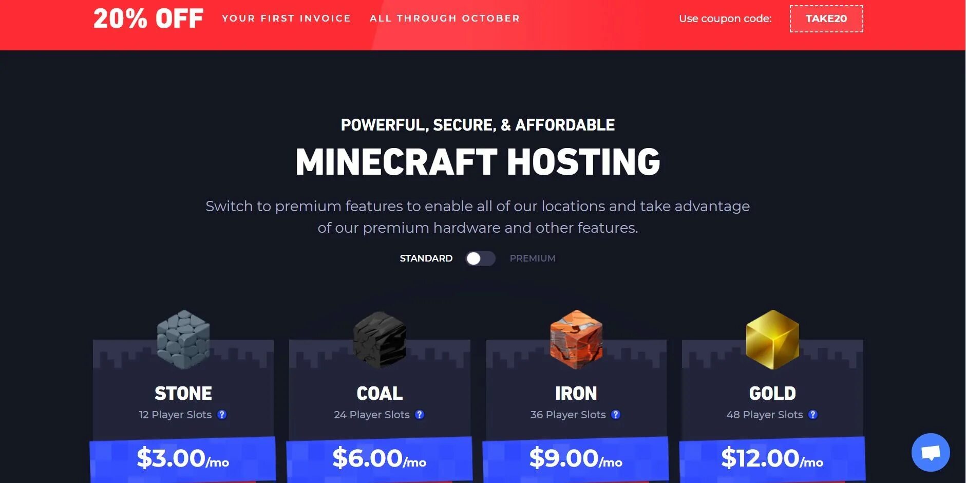 Minecraft хостинг топ