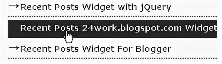 Post widget type. Post widget type