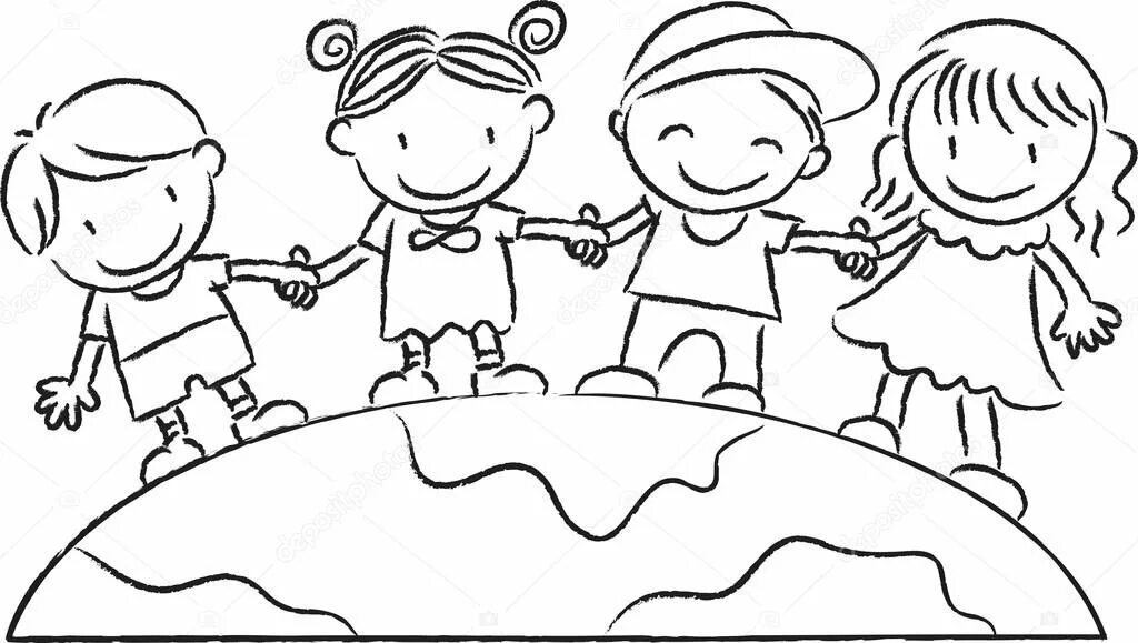 Рисунки друзья черно белые. Раскраска на тему Дружба. Раскраска для детей Дружба детей. Раскраска дружат дети на планете. Раскраска на тему Дружба для детей.