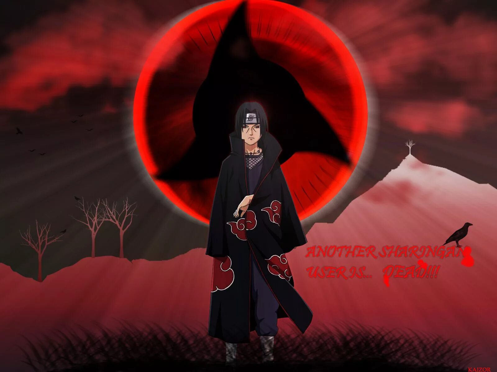 Итачи фото на обои Itachi Uchiha Sunset Crows 4K Vertical Wallpaper Naruto and sasuke wallpaper, Na
