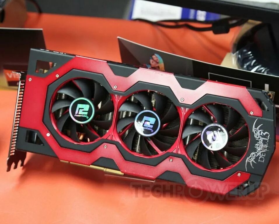 Видеокарта 3 кулера. Hd7970 POWERCOLOR Devil.