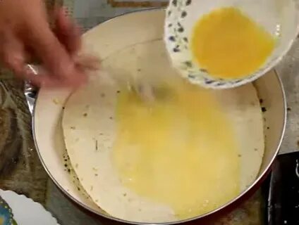 Быстрый завтрак лаваш с яйцом