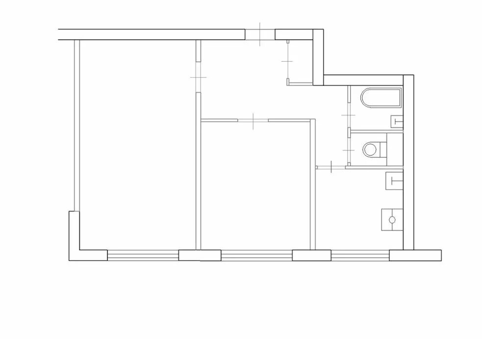 3-к квартира, 60 м2, 2/12 эт. в Москве