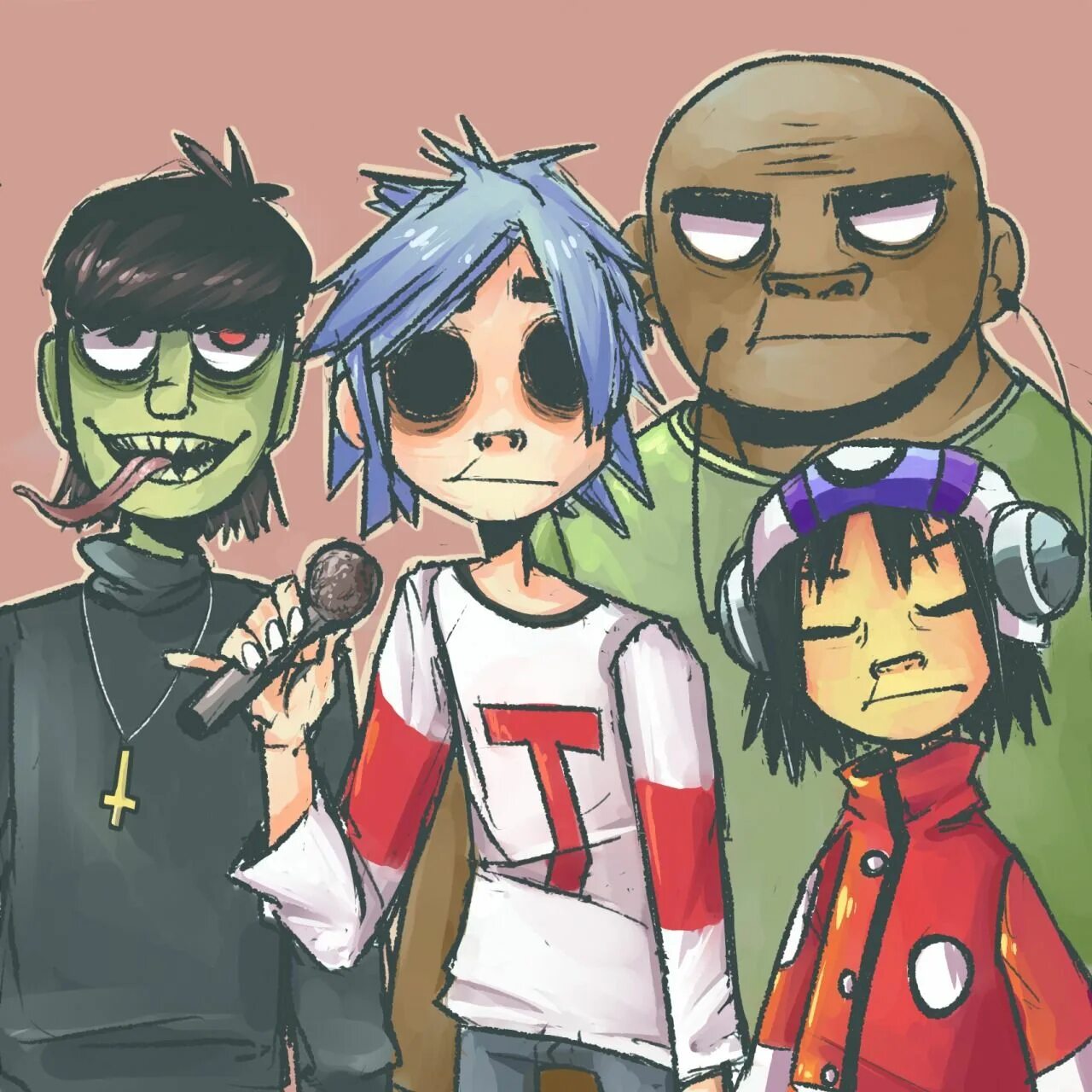 Gorillaz солист. Группа гориллаз 2д. Гориллаз 2. Солист группы гориллаз 2д.