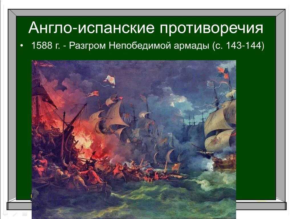 Разгром испанской непобедимой Армады. Разгром 1588 г. – «непобедимая Армада». Разгром Англией непобедимой Армады участники.