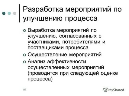 Разработка мер