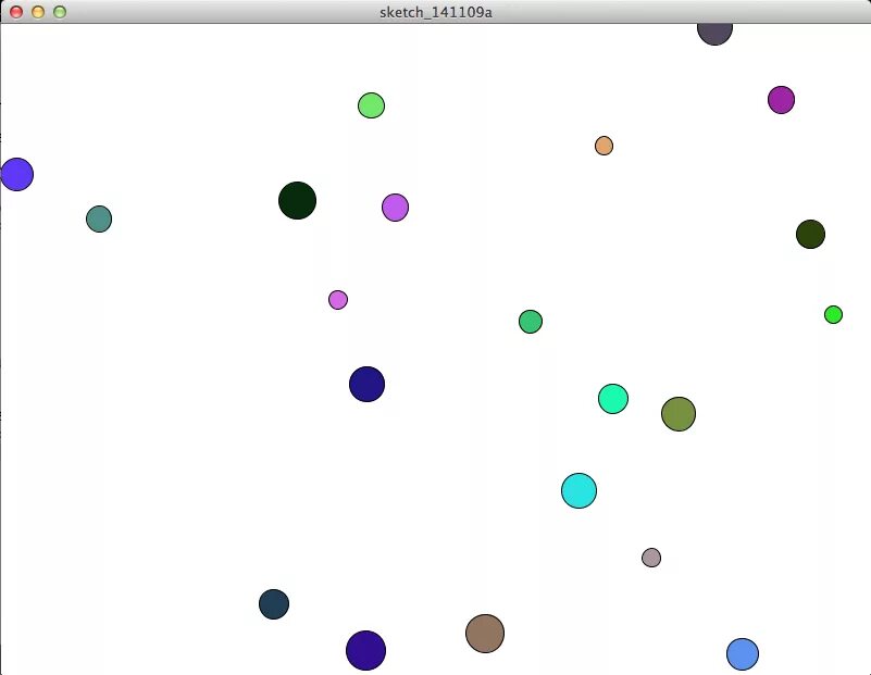 Processing draw