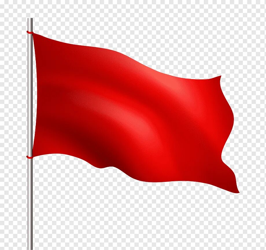 Красный флажок. Флаг красный. Развевающийся флаг. Флажок на прозрачном фоне. Красные флажки