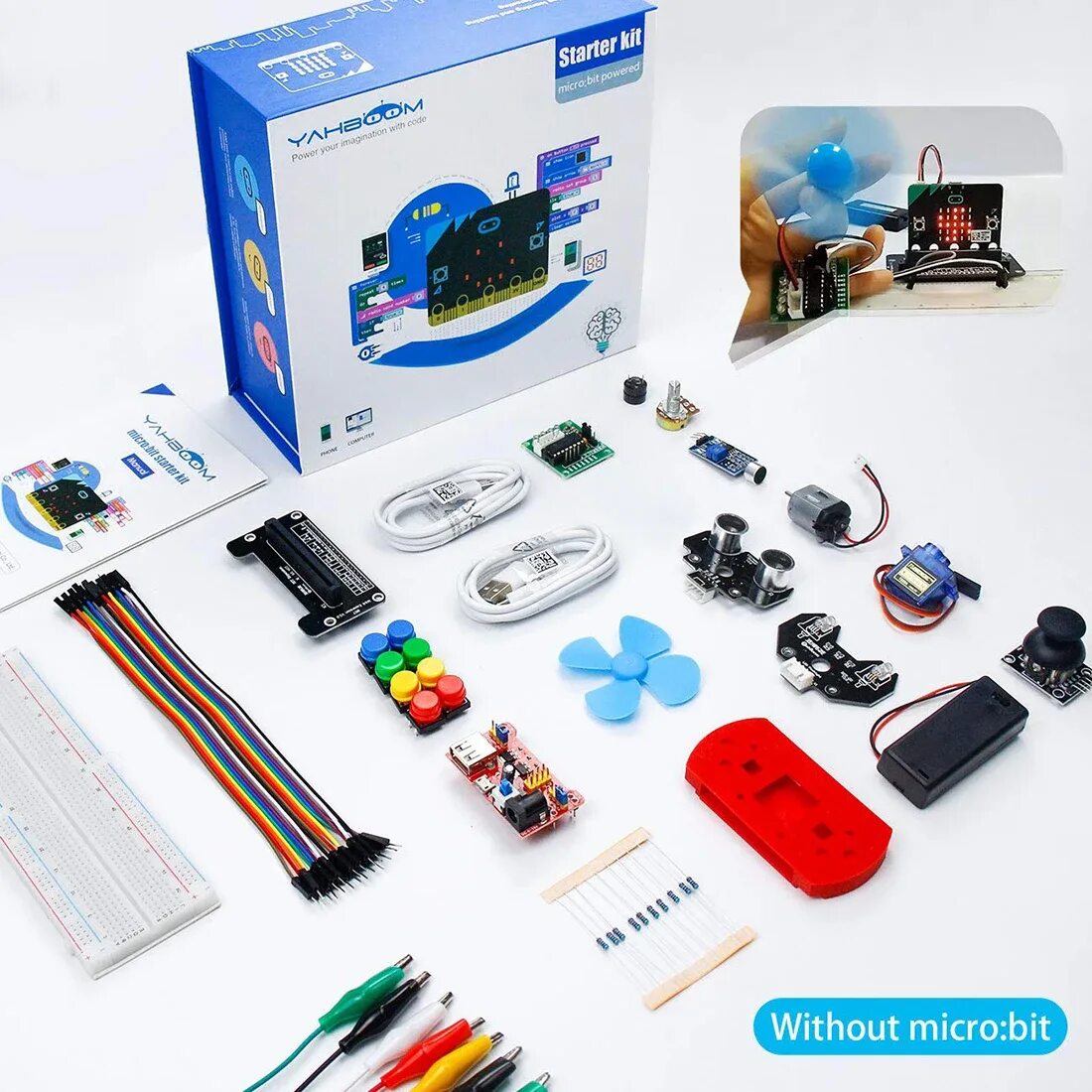 Microbit набор. Набор Starter Kit. Игрушка программирование. Набор для изучения программирования.