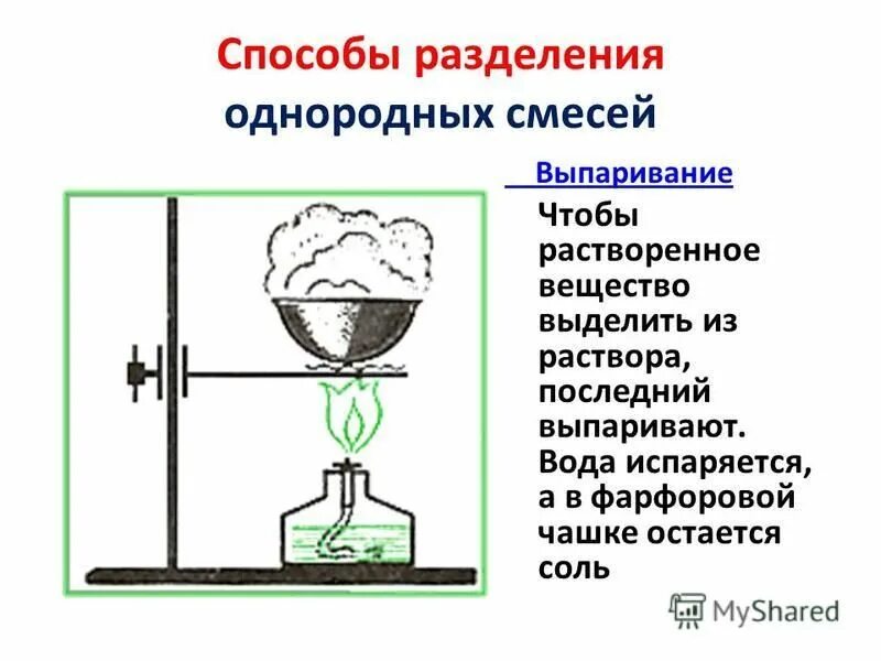 Способ разделения выпаривание примеры. Что такое смеси способы разделение смесей химия. Способы разделения смесей выпаривание. Способ разделения выпаривание примеры. Кристаллизация метод разделения смесей.